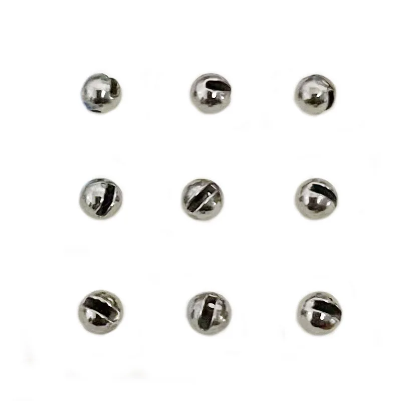 20 stücke Schlitz Wolfram Perlen Fliegen Binden Materialien Shiny & glatte Nymph Kopf Ball Waschbecken Schnell Fliegen Angeln Perlen 2.0/2.5/3.0/3.5/4,0 – Detail 1