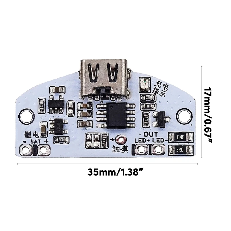 Настольная лампа с USB-зарядкой и плавным затемнением, печатная плата с сенсорным управлением для сенсорных настольных ламп и ночных светильников
