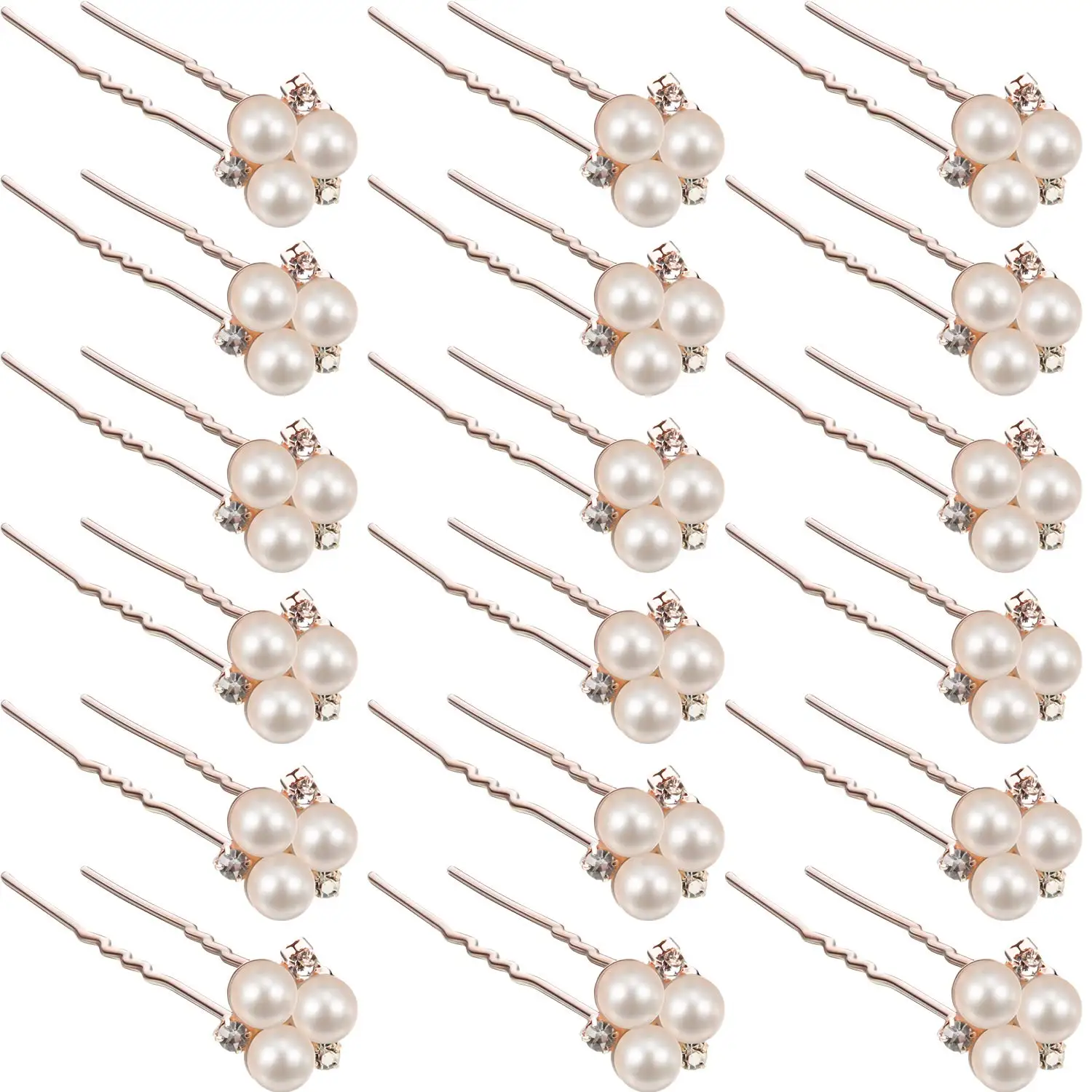 18 Pcs Pearl Hair Pins Bridal Hair Accessories Pearl Crystal Bridal Hairpin Wedding Hair Accessories Pearl Hair Pins for Brides