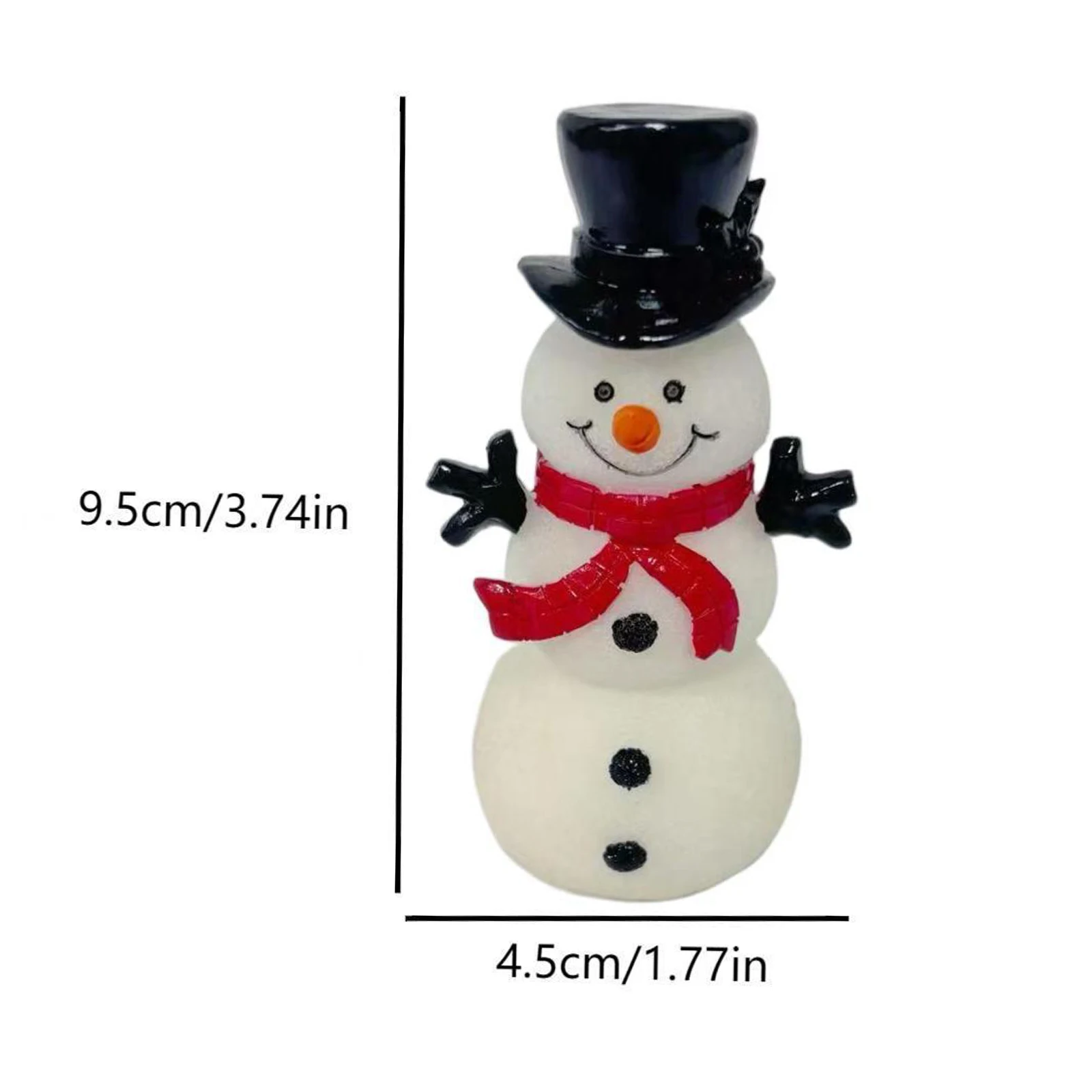 ตุ๊กตาหิมะคริสต์มาส 1/2 ชิ้น ของตกแต่งไฟกลางคืน ใช้แบตเตอรี่ ของประดับตกแต่งเทศกาลคริสต์มาส สำหรับงานปาร์ตี้ สวนกลางแจ้ง ของขวัญ