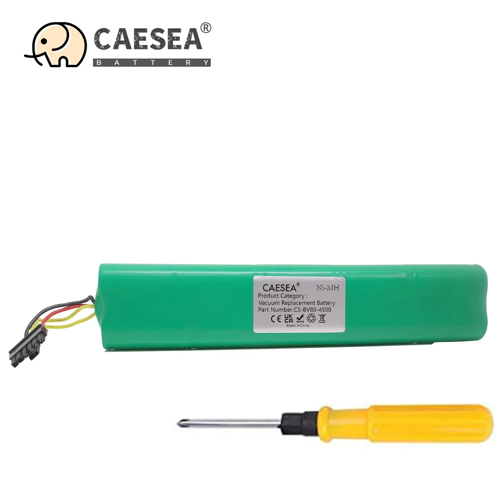 

CAESEA 12V 4500mAh Replacement Battery for Botvac 70e 75 80 85 D75 D85 D8500 D8000 D7500, BV85 BV80 BV75 BV70e for Neato P/N: 94