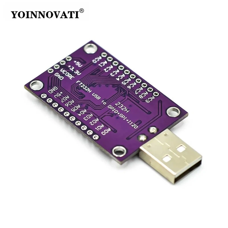 CJMCU FT232H USB to JTAG/UART/SPI/I2C Module - High-Speed Multi-Protocol Adapter for FPGA/ARM Debugging
