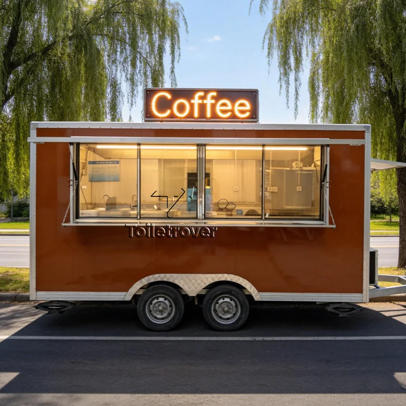 

Мобильный фудтрак с настраиваемым дизайном, полностью оборудованная кухня, прицеп-кафе для мероприятий и кейтеринга