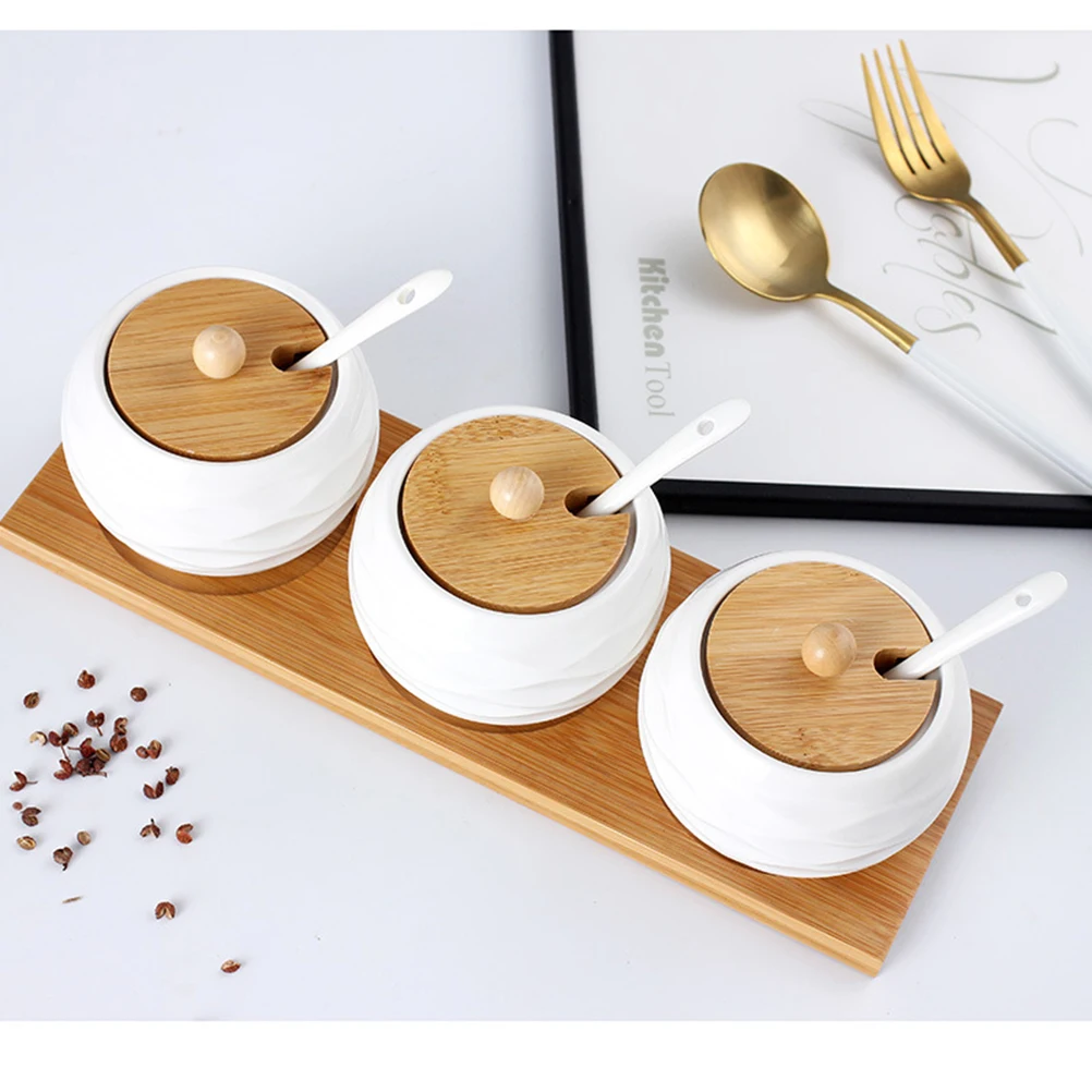 

Ceramic Seasoning Jar Spice Storage Pot Salt Canister Kitchen Accessories 500ml Safe Multi Purpose Condiment Container
