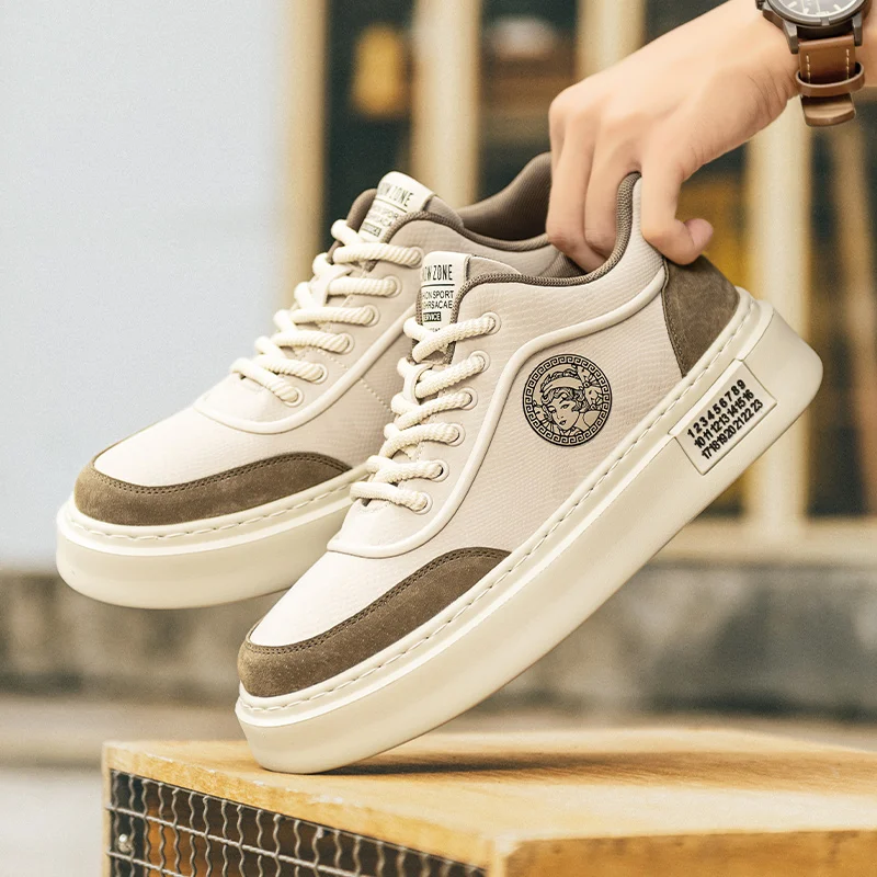 

2025 Spring New Rubber-Plastic Sole Casual Board Sneakers for Outdoor Sports - Comfortable, Soft, Slip-Resistant, Durable, and T