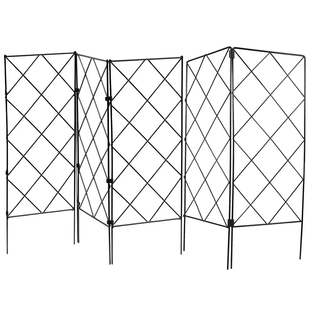 

5pcs Plant Support Foldable Gardening Bracket Iron Stake Durable Climbing Plants Outdoor Garden Supplies Vegetable Trellis