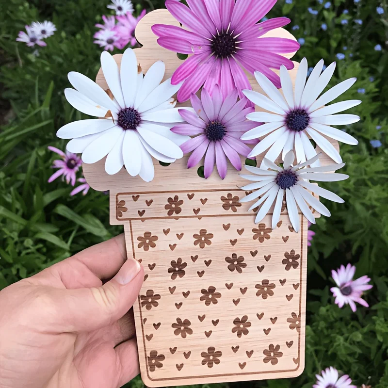 Gift Portable Wooden Floral Display Board Support Floral Arrangement Floral Arrangement Decoration Tabletop Ornament Mothers Day