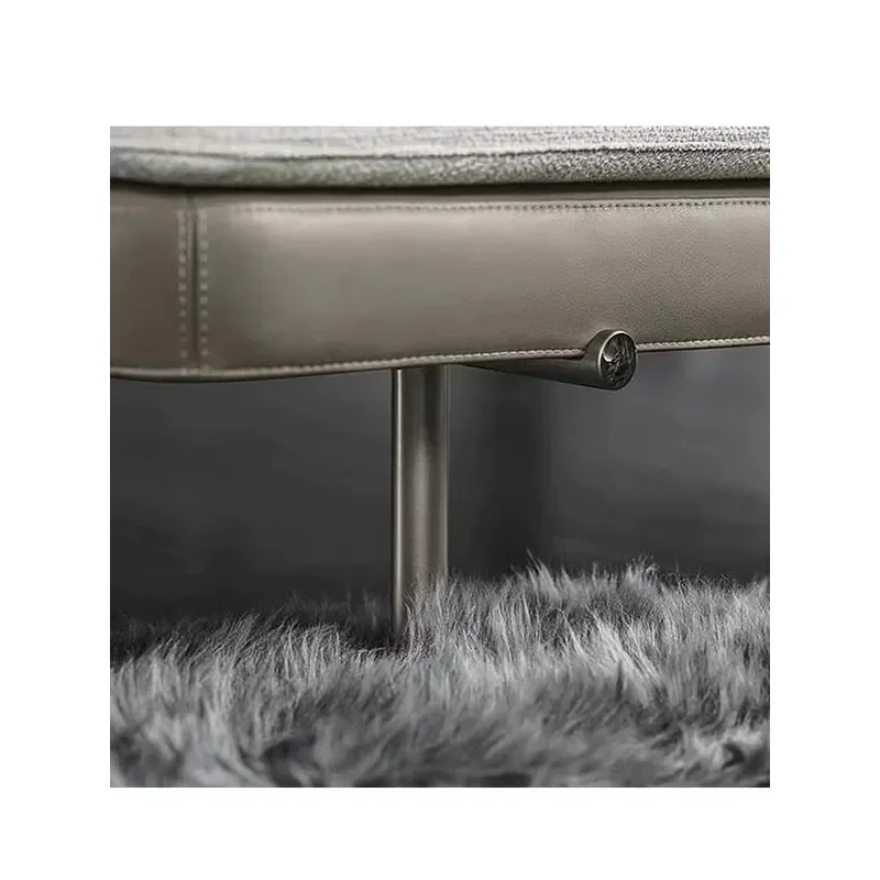 Nordic Style Fabric Sofa Stool Light Luxury Living Room Shoe Changing Bench Simple Bedroom Bedside Ottoman Footrest