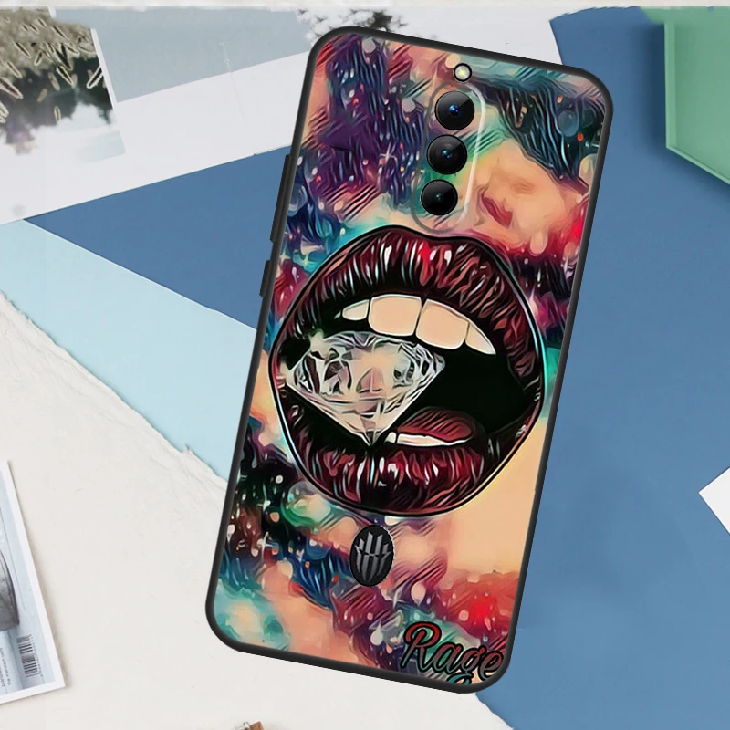 Sexy Lips KISS For Nubia Red Magic 10 Pro Plus 6 7 8 9 Pro 6S 7S 6R 5G Case For RedMagic 8S 9S Pro Plus - view 3