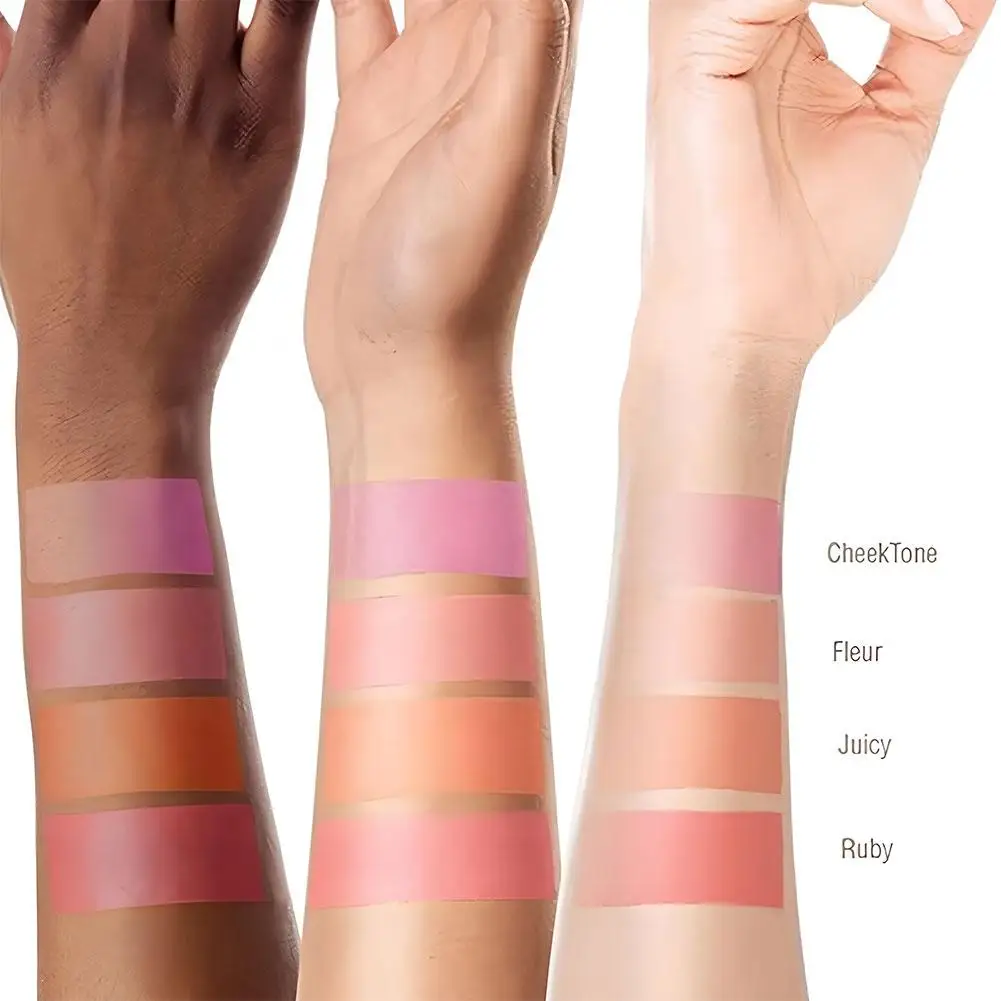 Blush stick multifunzione a lunga durata naturale guancia viso rossetto fard crema impermeabile trucco tono pelle ad alta luminosità