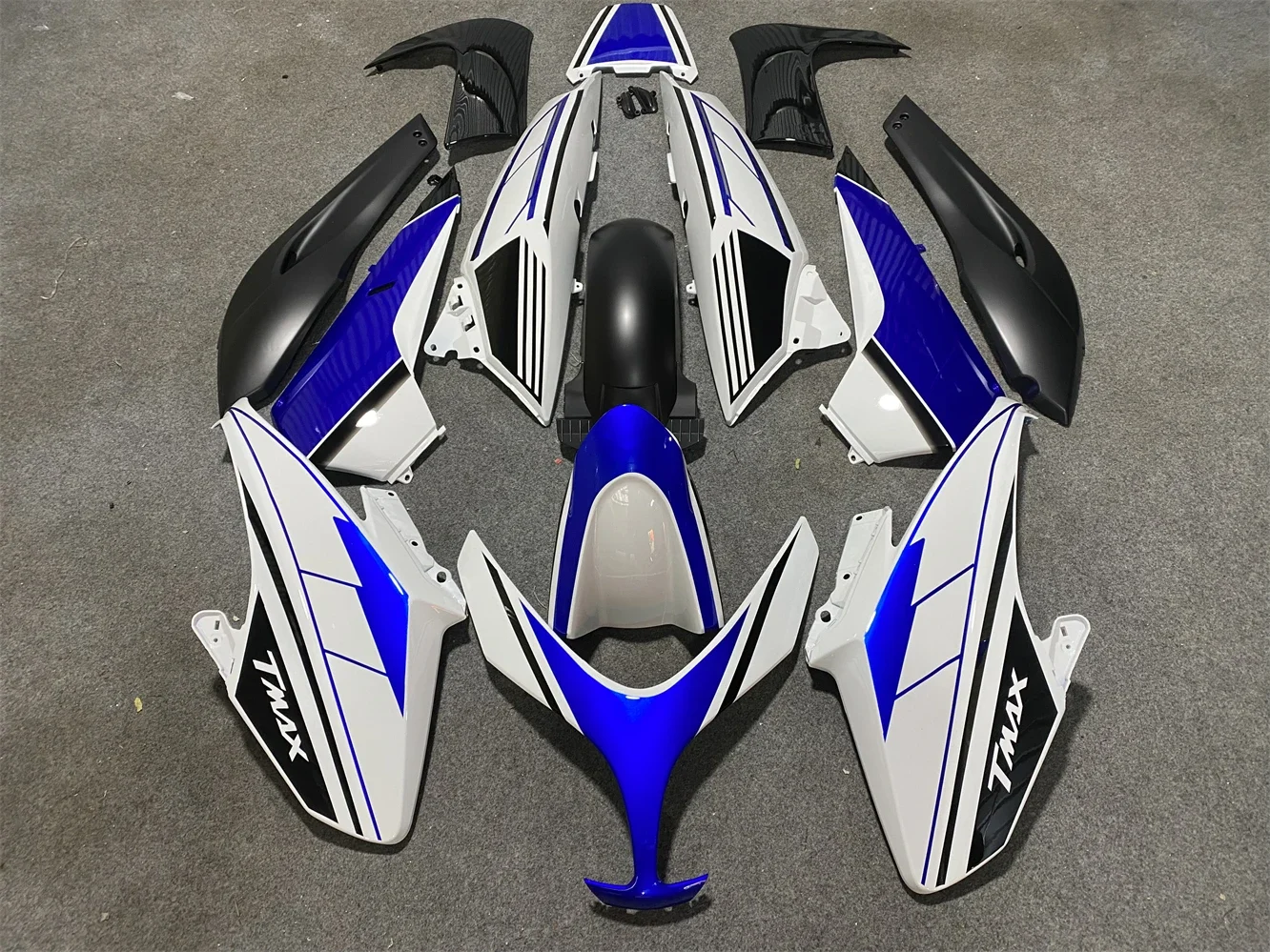 

Motorcycle Fairing kit for Yamaha TMAX500 08-11 500 2008 2009 2010 2011 Fairing Blue White Black motorcycle guard