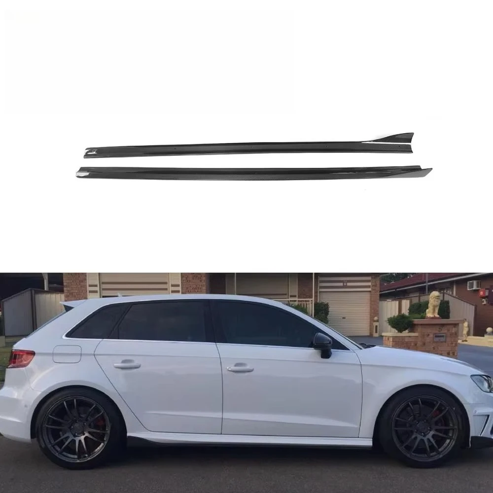 

Carbon Fiber Auto Side Skirts Winglet for Audi A3 S-Line S3 Sportback 4-Door 2014-2017