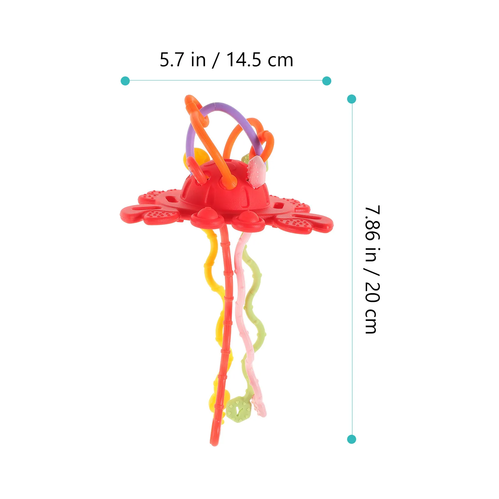 Silicone Pull String Teether Cartoon Interactive Baby Sensory Teething Pulling Educational Infant Travel Developmental