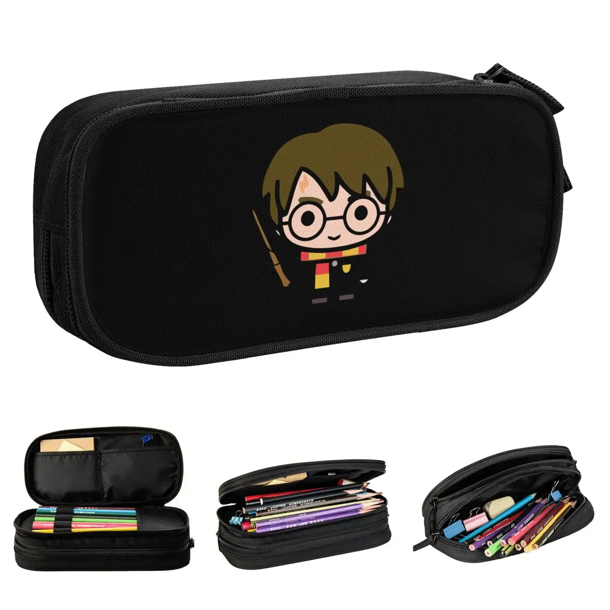 

Cartoon Harries Movie P-Potters Magic World Pencil Cases Pen Box Pencil Bags Girl Boy Large Storage Office Gift Pencilcases