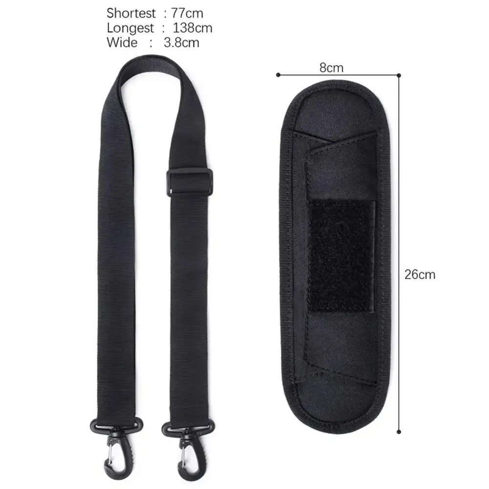 Solid Color Adjustable Shoulder Strap Bag Chain Removable Padded Pad Nylon Bag Shoulder Belt Bags Extender Shoulder Bag Chain