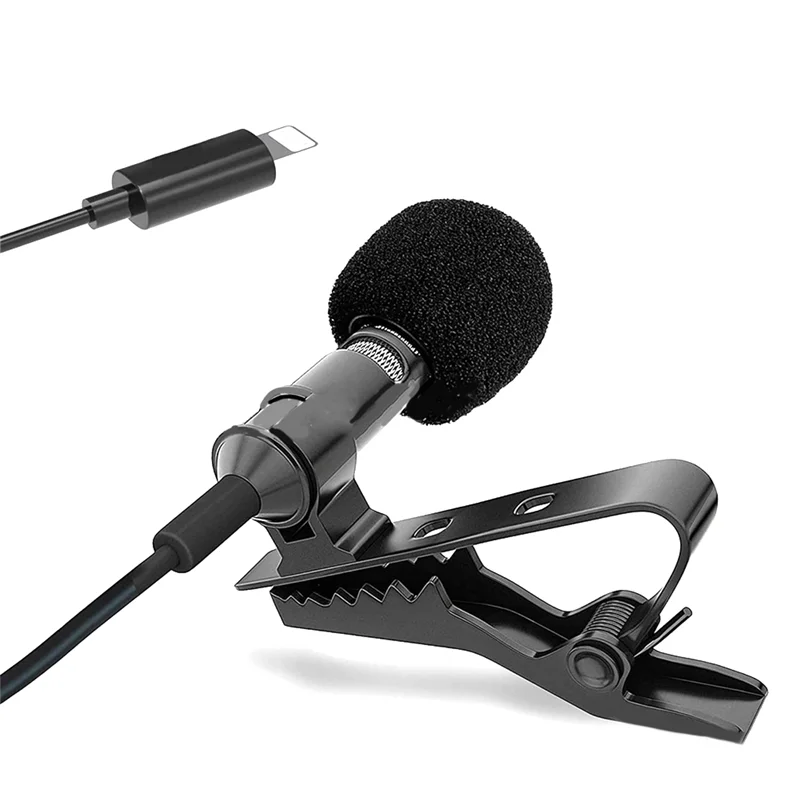ABKQ-마이크 라펠 클램프 마이크 케이블 홀더 클립 악어 클립 안정적인 고정을 위한 오디오 녹음 향상
