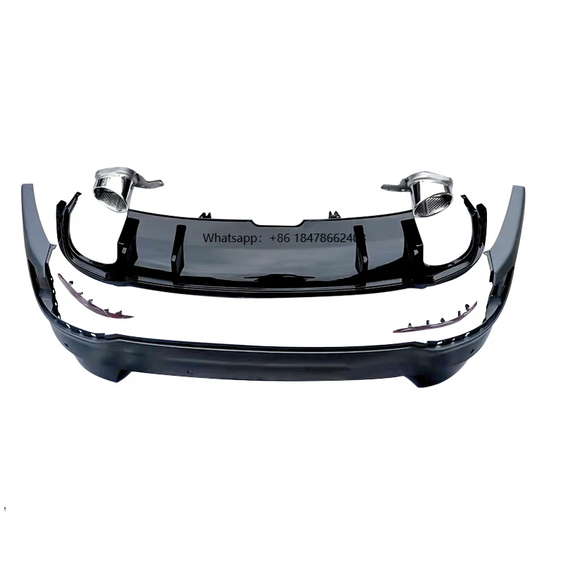 

Factory Car 2017-2019 A4 S4 Rear Bumper with Diffuser Exhaust Tailpipe RS4 Style Body Kit for A4 S4 B9 2017 2018 2019
