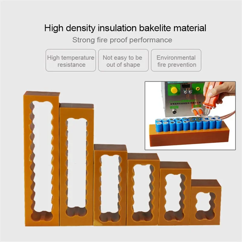 18650 Battery Dual Row Fixture Fixed For Spot Welding Lithium Battery Pack Weld Fixture Spot Batteries Fixed