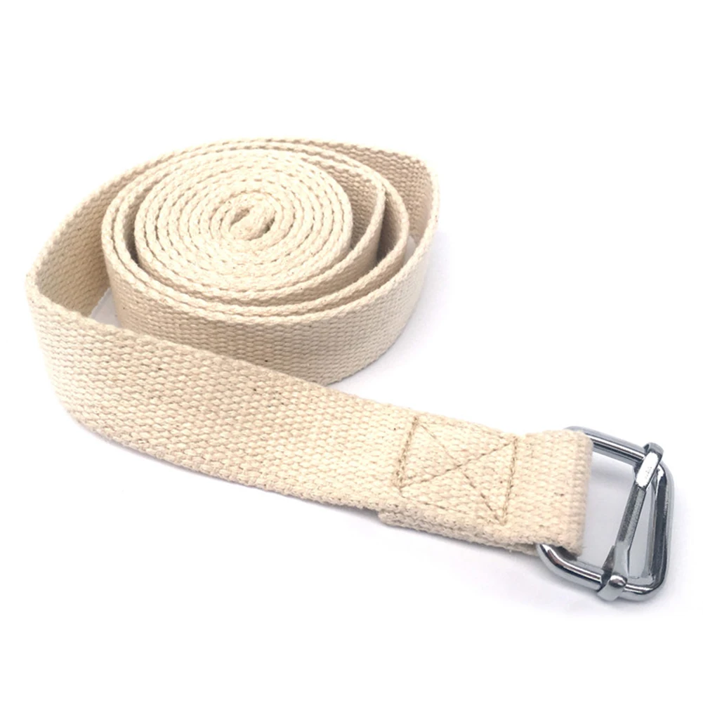 Yoga Adjustable Belt Solid-Colors Yoga Stretch Strap D-Ring Belt Washable Sport Stretch Strap Waist-Leg Fitness