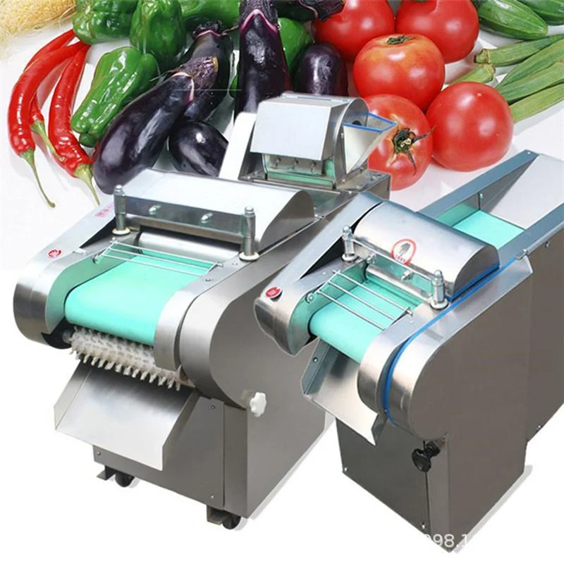 Electric Commercial Meat dicing Vegetables Cutter Machine High-end Meat Slicer Fresh Meat Strip Ceppers Shallots Cutting Machine