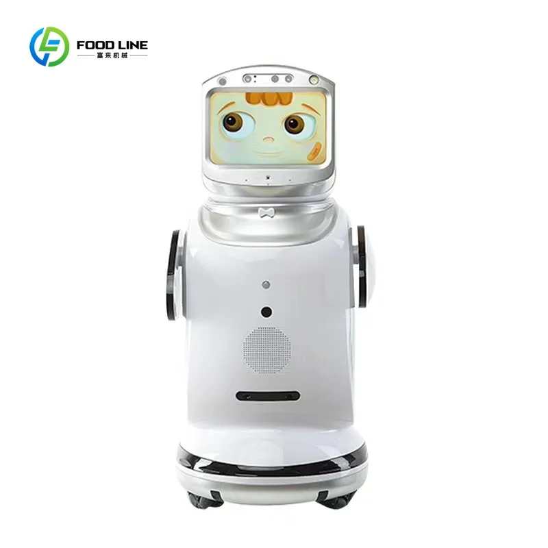 حجم AI استقبال روبوت الخدمة المنزلية الذكية لروبوت خدمة دليل صالة عرض المستشفى