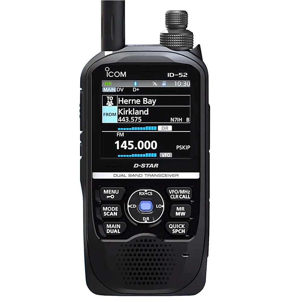 ID-52A ICOM VHF/UHF Multi-Function D-Star Handheld Transceivers Digital Walkie Talkie Dual Bander with Color Display