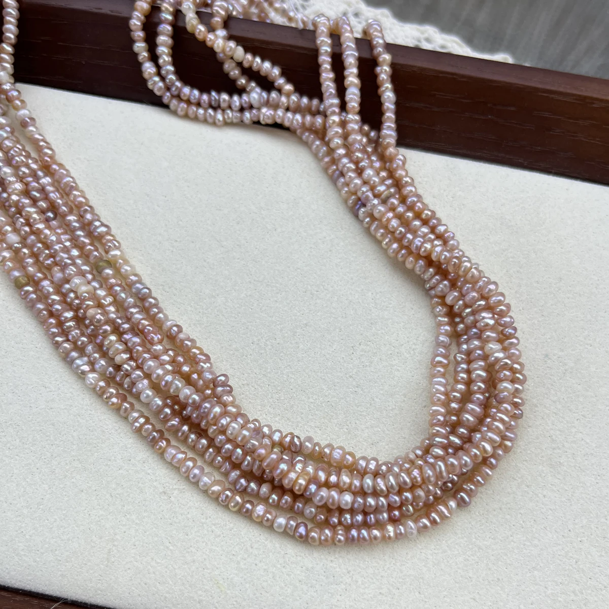 

3-4mm Candy-Colored Bread Shape Natural Freshwater Pearls Loose Beads for Jewelry Making DIY Women Necklace Bracelet Accessories