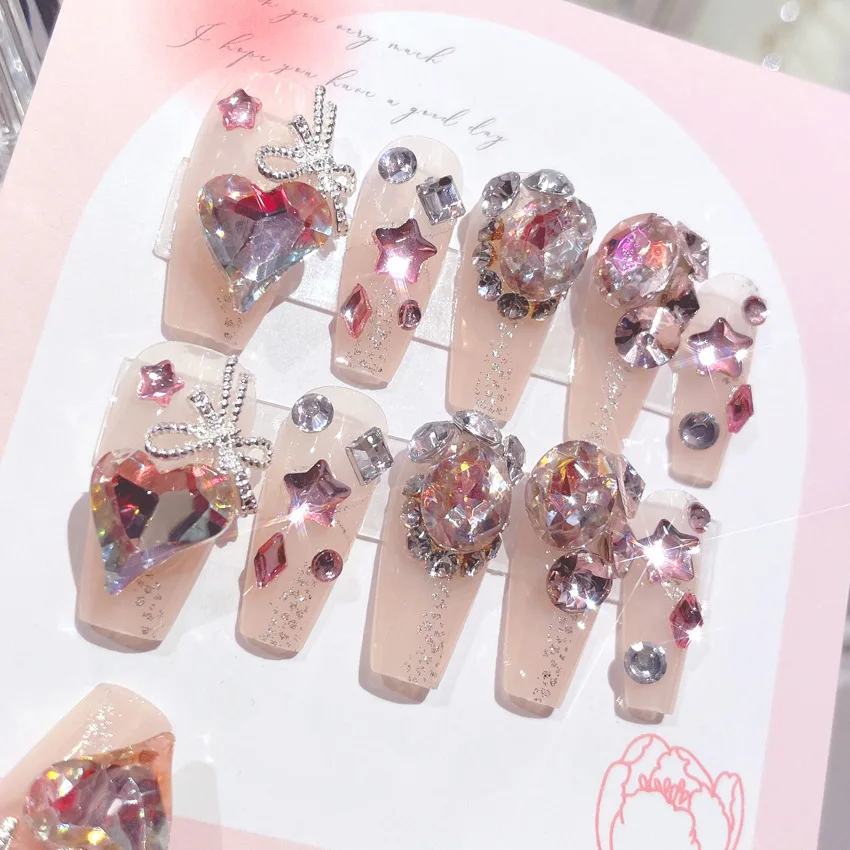 24Pcs Pink Full Dia… - image