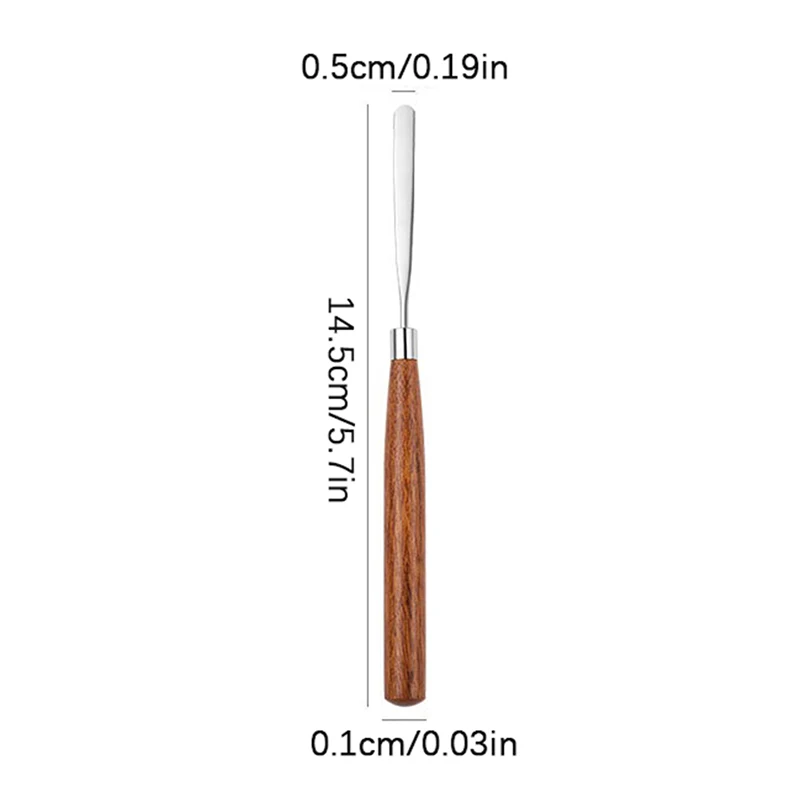 1Pc Nail Art Stirring Rod Stainless Steel Acrylic Powder Liquid UV Gel Stirring Tool Spatula Pin Nail Accessories Tools