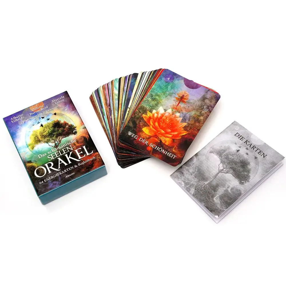 

Das Schamanische Seelen Orakel Tarot, немецкое пророчество, гадание, комиксы, карты Таро, семейная вечеринка, настольная игра, карты Oracle