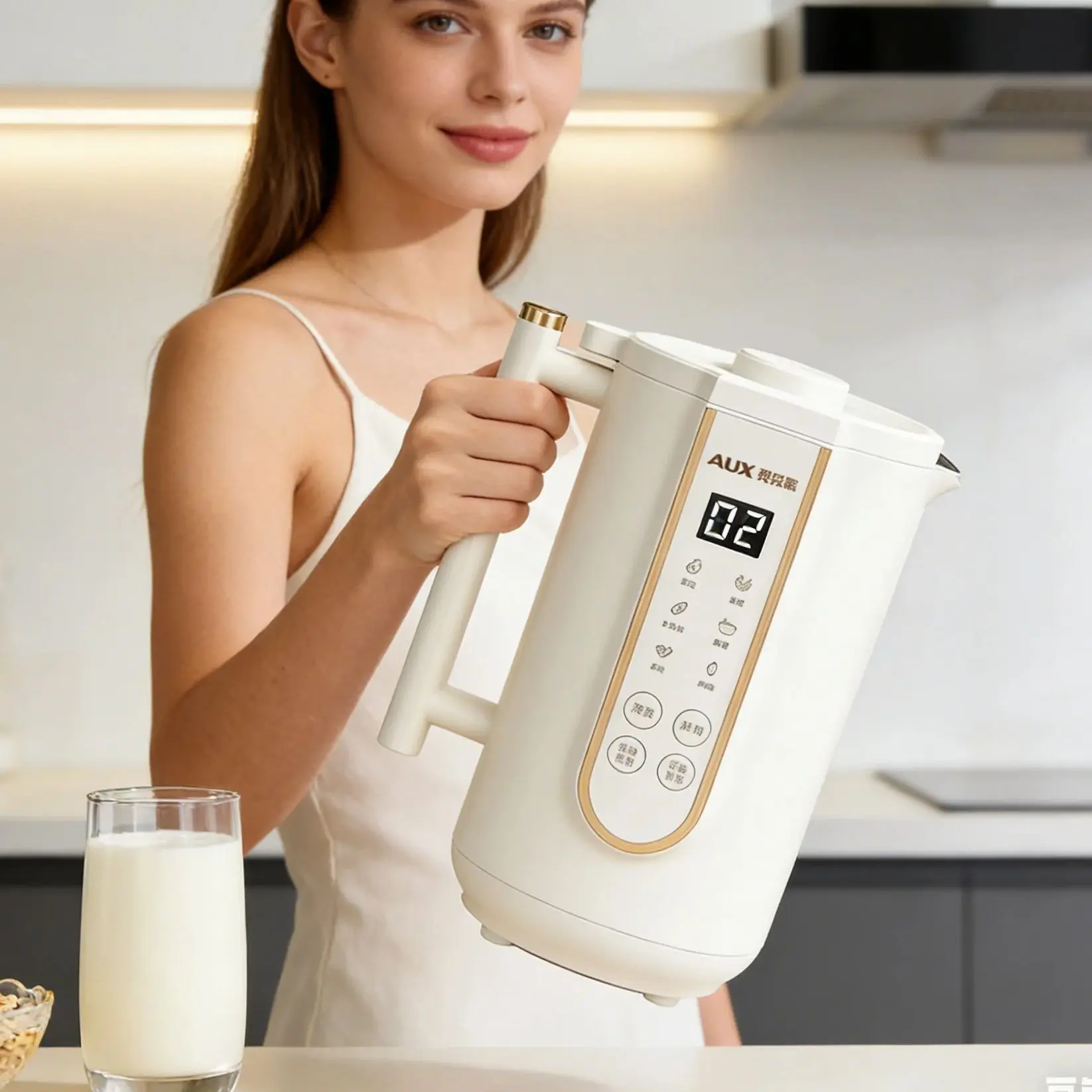 

Household small wall breaking machine mini multi-function juicer steaming soybean milk machine fully automatic filter-free