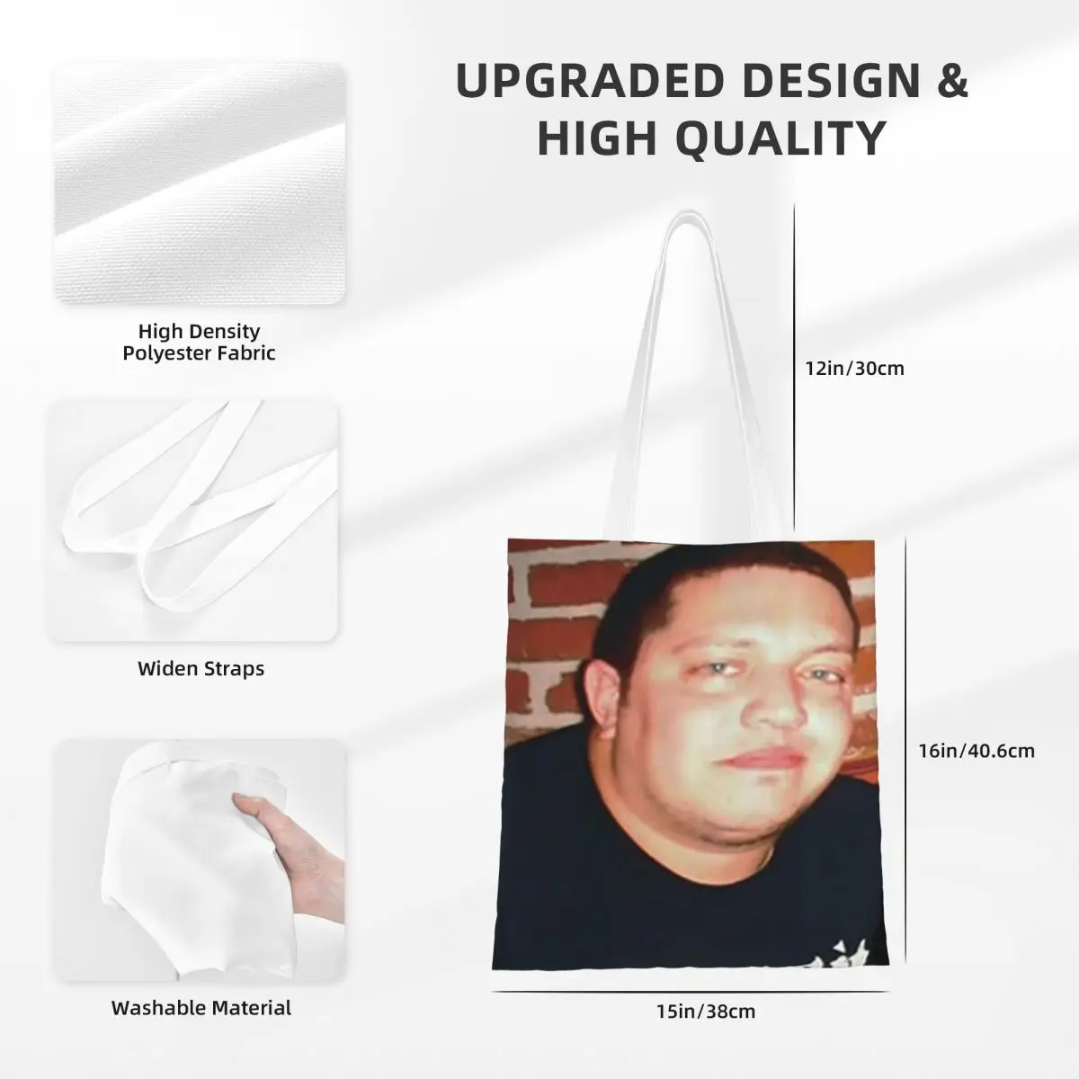 กระเป๋าช้อปปิ้งผ้าแคนวาส กระเป๋าโท้ทพับได้สำหรับผู้หญิง กระเป๋าสะพายไหล่ กระเป๋าถือเดินทาง