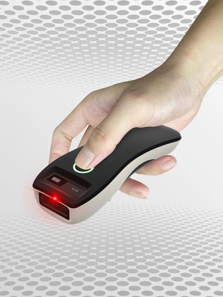 Mini Barcode Scanner W6 Wireless 1D 2D CMOS Scanner Bluetooth Mini Pocket QR Code Reader IOS Android for Mobile Payment