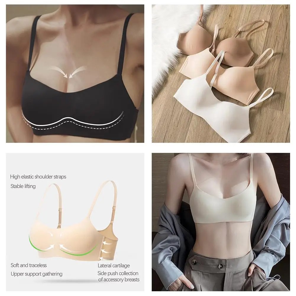 

Женское сексуальное бесшовное удобное нижнее белье без секций красивый стальной регулируемый бюстгальтер с узкой спинкой бюстгальтер R9E0