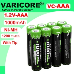 4-24PCS VariCore Original AAA NiMH Battery 1.2V Rechargeable Battery 1000mAh for Flashlight, Toys,remote control