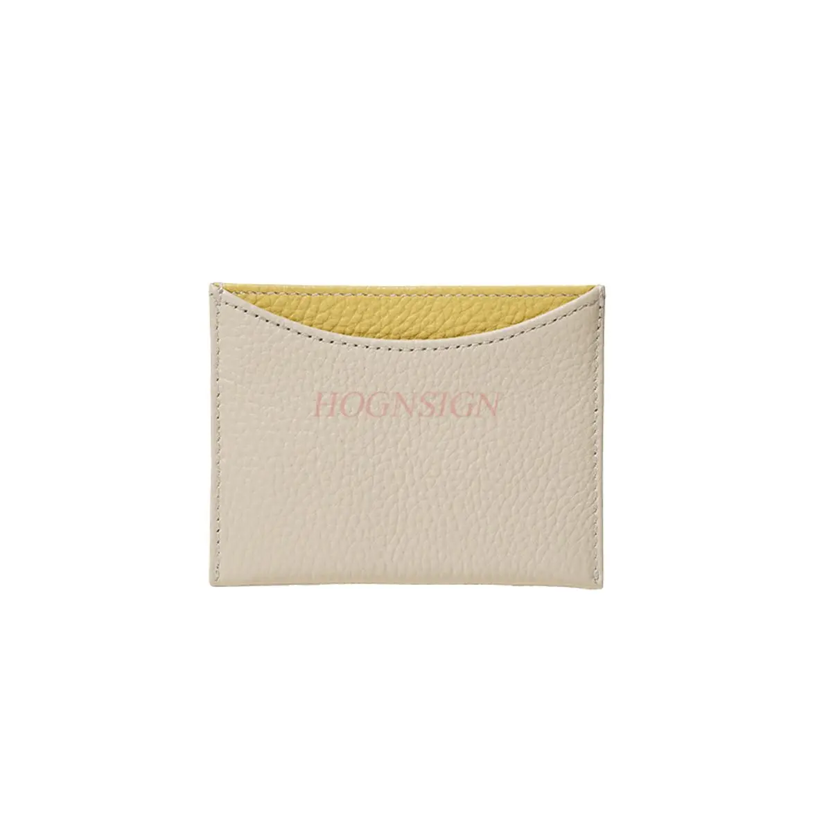 

1 шт. оригинальный цветной контрастный лимонно-желтый ультратонкая цельная сумка для карточек из натуральной кожи, простая и практичная карточка