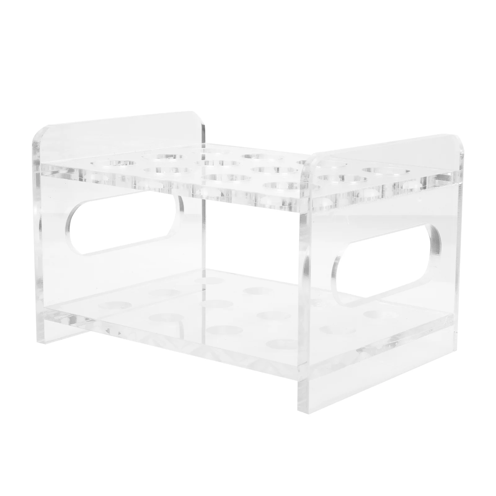 Clear Acrylic Test Tube Rack 12 Sockets Centrifuge Tube Holder for Laboratory Laboratory Test Tube Stand