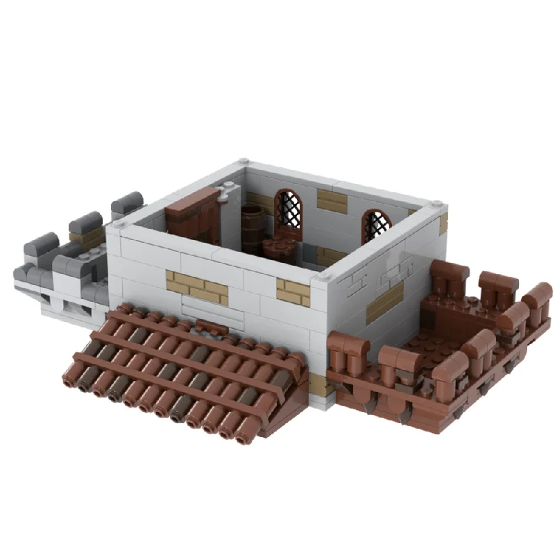 3822 PCS MOC Middeleeuwse Guardian Fortress Bouwsteen Retro Architectuur Model Display Speelgoed Voor Kinderen DIY Montage Verjaardagscadeautjes