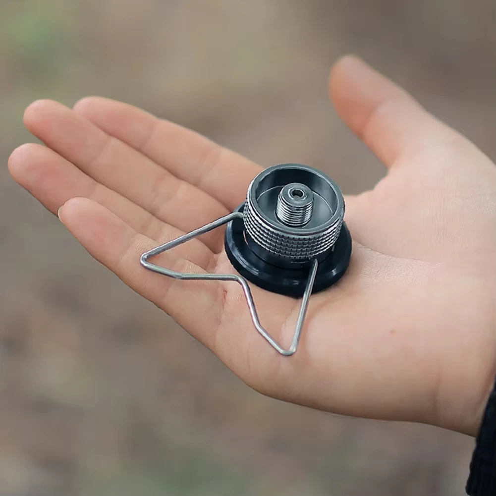 Junta de conversión de Gas butano para exteriores, válvula de tornillo, boquilla de salida, adaptador de botella, soporte, adaptador de butano, adaptador de estufa de Camping