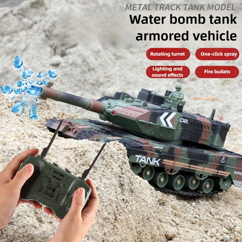 الاشياء الرائعة لعبة خزان مضحك هدية-33 سنتيمتر سوبر محاكاة دبابة Rc نموذج ، روبوت الهيكل ضرطة رذاذ Rc سيارات ، لعب للأولاد ، Rc الزاحف الدبابات