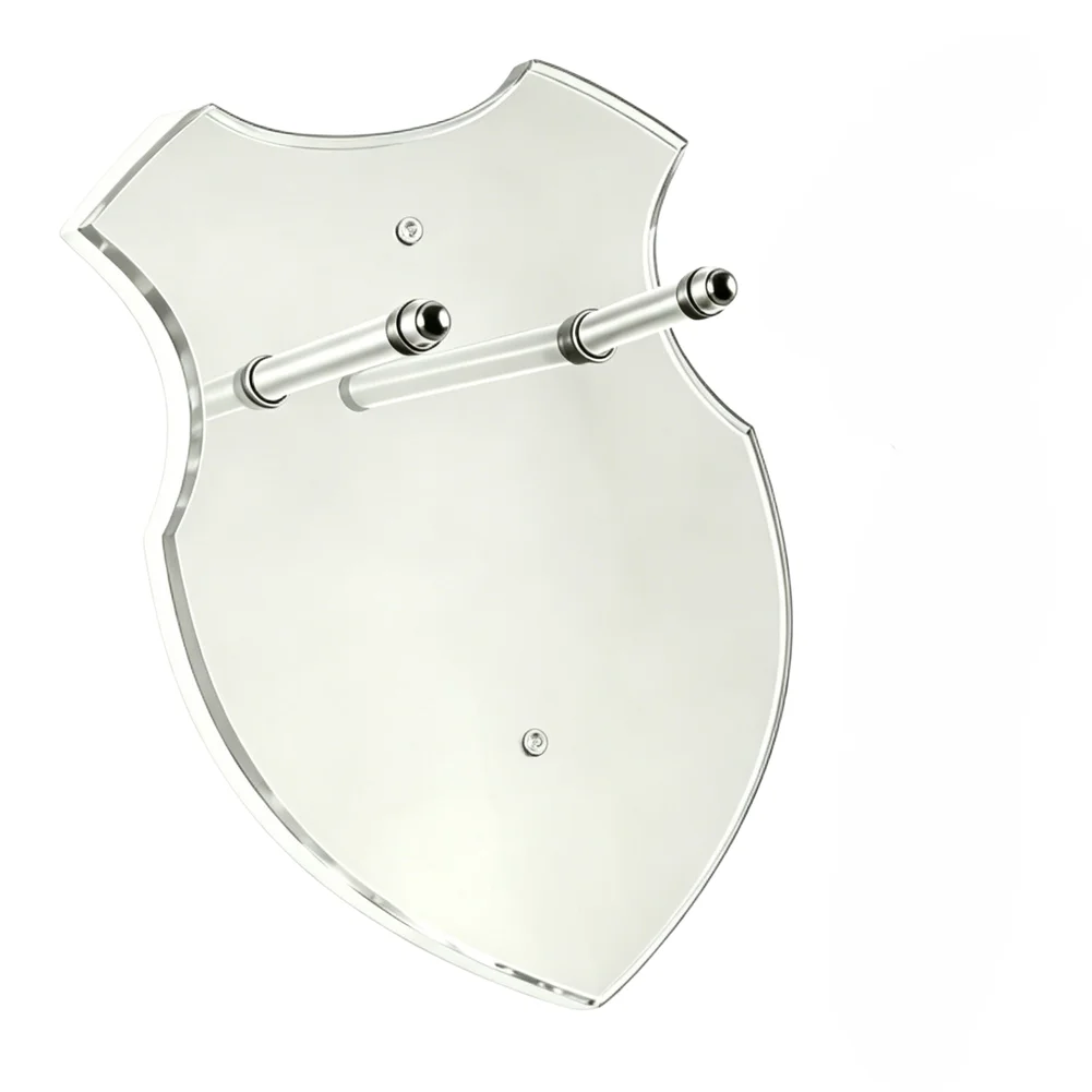 Transparent Vertical Sword Rack for Wall Use Supporting For Swords and Axes in Collector Friendly Configuration