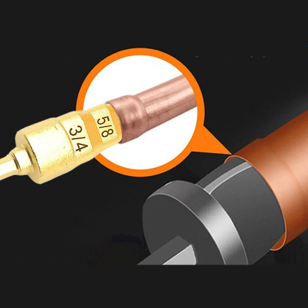 Gold 5 In 1 Repair Tool Copper Pipe Expander 1/4 Inch Drill Bit 3/4 Inch Drill Bit 3/8 Inch Drill Bit 5/8 Inch Drill Bit