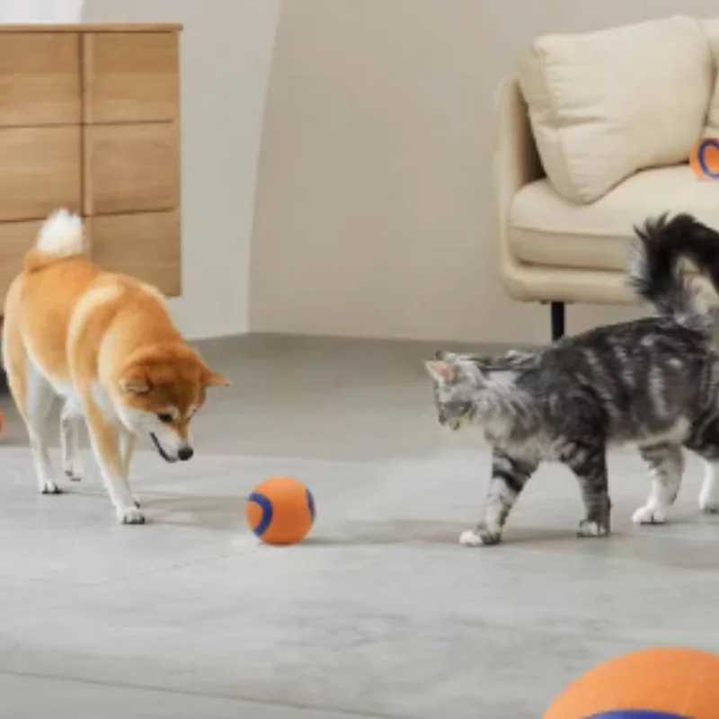 Robuster Hundespielball, kaubeständig, elastisch, springender Apportierball für große, mittelgroße und kleine Hunde, Welpen, Haustier-Kauspielzeug, Haustierzubehör – Detail 5