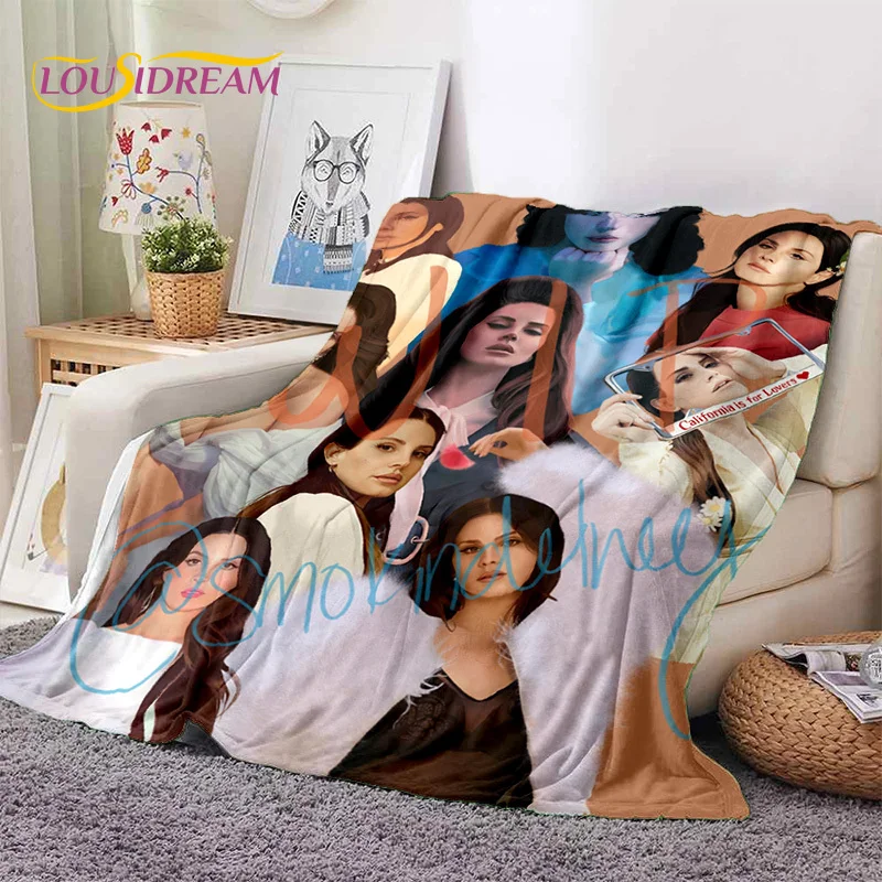 Fashion Lana Del Rey Singer Lizzy Grant Soft Flannel Blanket,Throw Blanket Comfortable Blanket for Picnic Beds Sofa Home Bedroom