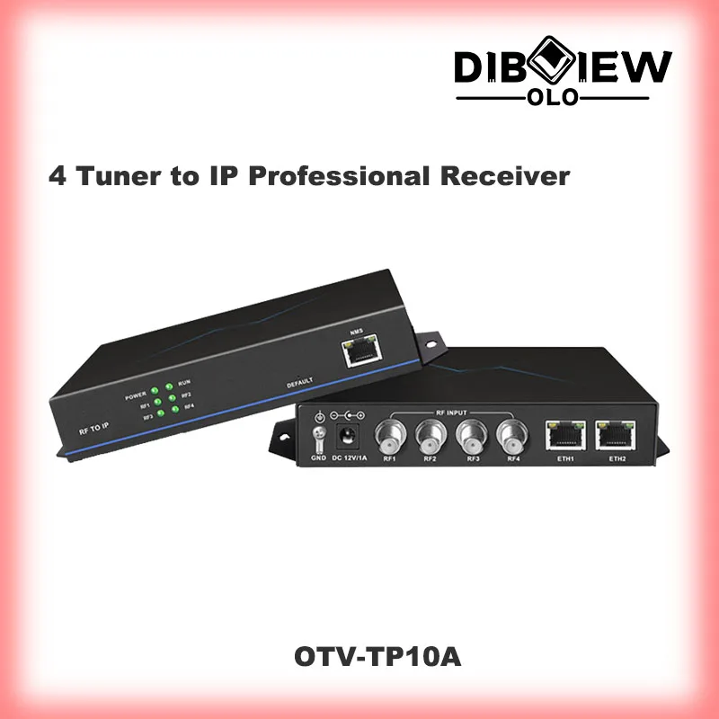 Portable CATV Cost-effetive 4 Channels DVBSS2 QAM ASTC ISDBT to IP Gateway DVBC to IP Converter FTA IRD