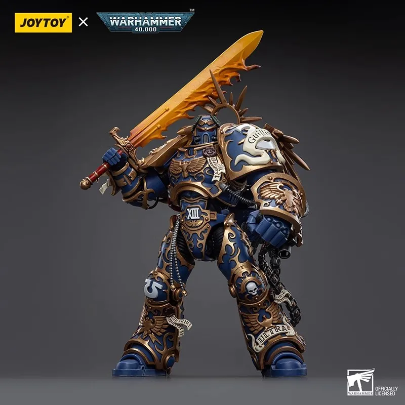 Spot JOYTOY Action Figure Warhammer 40K Ultramarines Primarch Roboute Guilliman Model Warhammer Toy Roboute Doll Gift Ornament