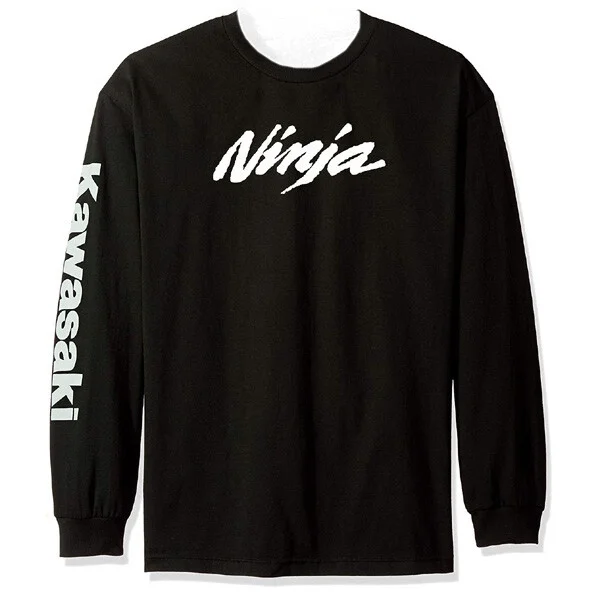 

Kawasaki Motorcycle Racing Ninja Men Women Crew Neck T-Shirt Long Sleeve Streetstyle Moto Fans Vintage Motocross Quick Dry Tops