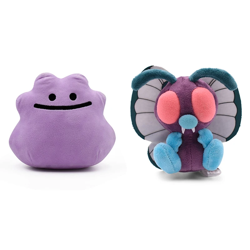 Kawaii Pokemon Anime Push Toys Poke Ball Master Great Ultra Ball Shiny Mew Psyduck Furret Peluche Stuffed Dolls Halloween Gifts