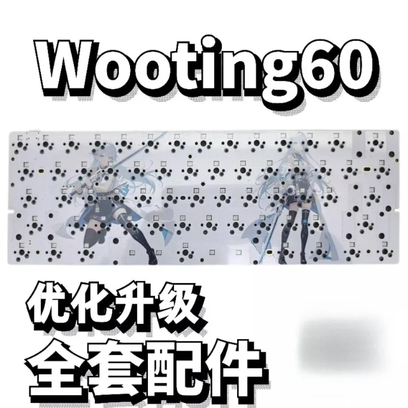 

Комплект звукоизоляции Wooting60: настраиваемые подкладки для переключателей из PORON, сэндвич-хлопка и IXPE, позиционирующие накладки для игровых механических клавиатур