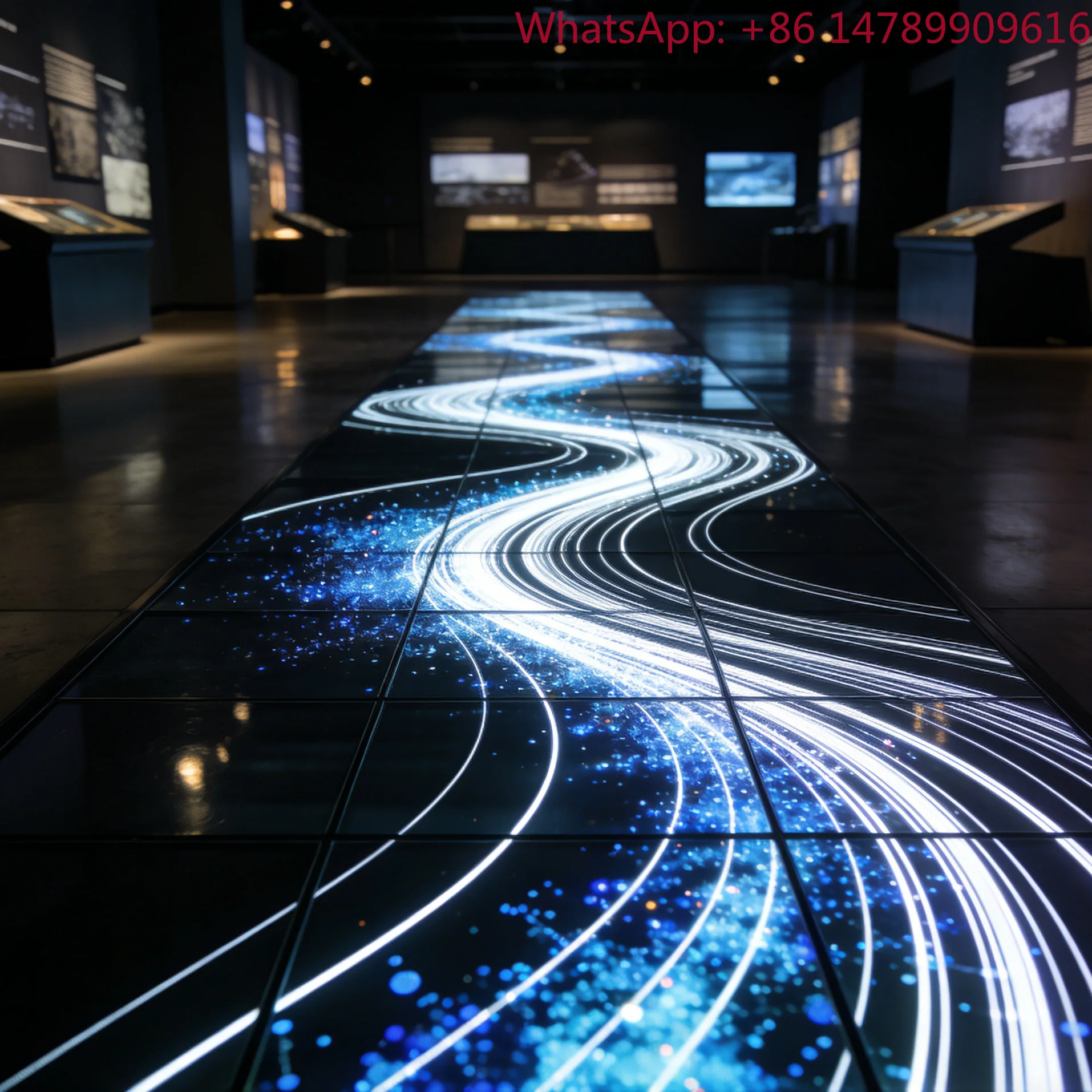 High Brightness Full Color LED Floor Tile Screen P2.9 Bar DJ Interact Video Wall Chip Built In Sensing For Dance PartyHigh-inten